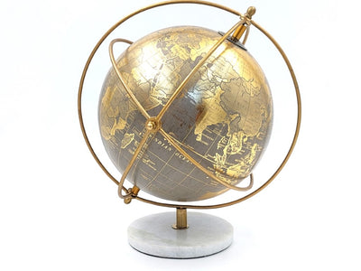 Dekorativ globus på stenfod GLB-127