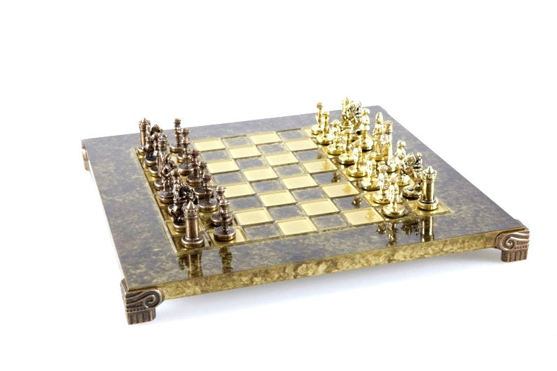 Eksklusive metalskakspil Byzantium 20x20 cm - S1CBRO