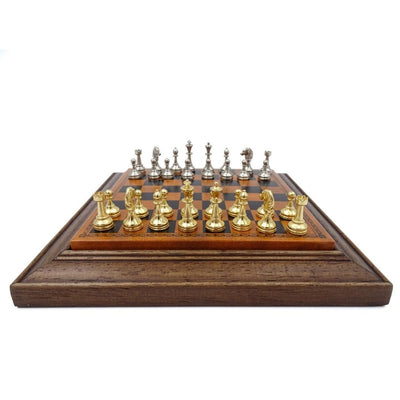 Eksklusivt magnetisk skakspil i metal Italfama 18x18 cm – N300