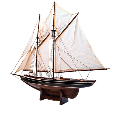 Model af skonnerten Bluenose - maritim dekoration 78 cm – 518