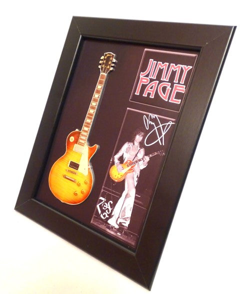 Miniguitar i Jimmy Page-stil i ramme FMG-012