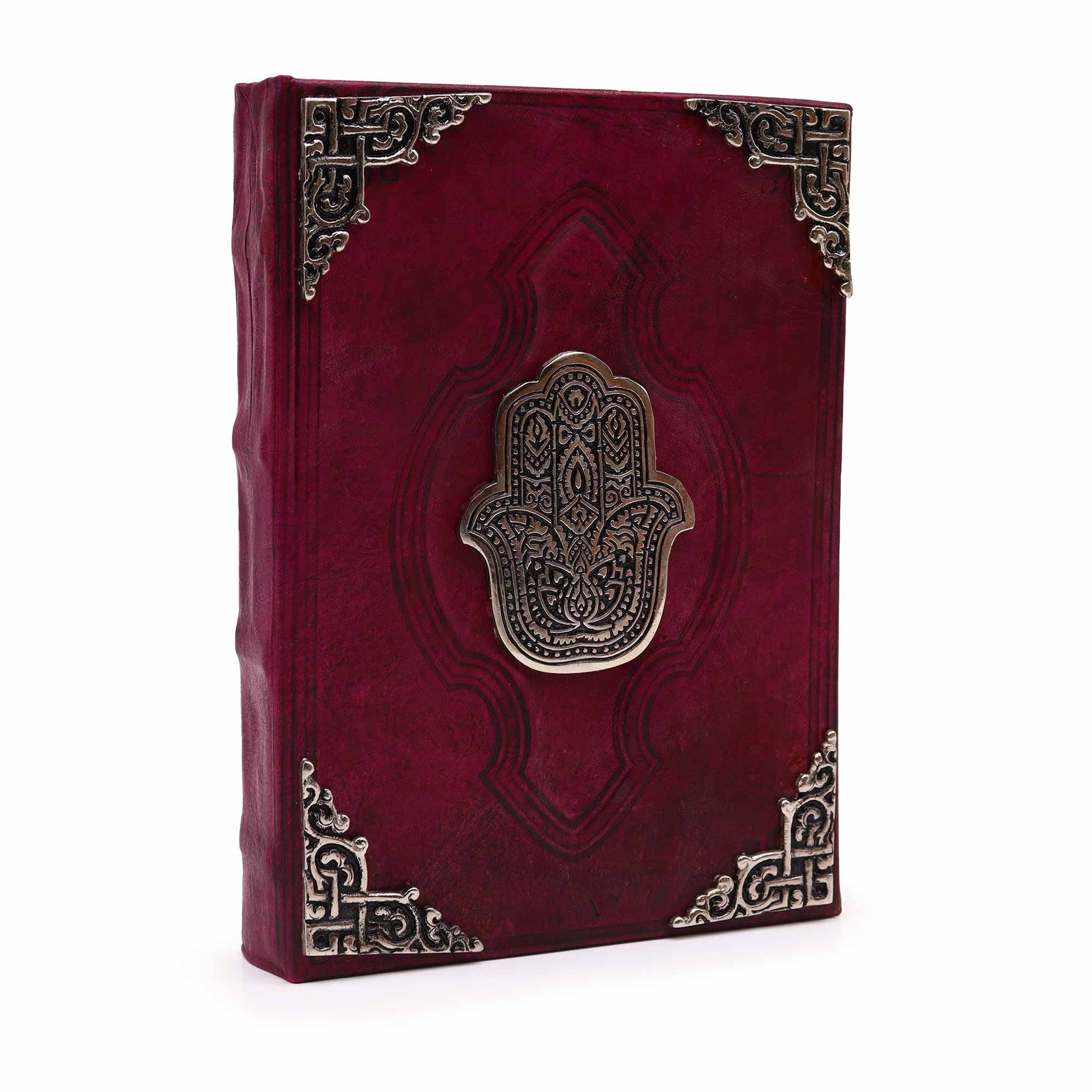 Hefty Red Tan Bog med Hamsa Dekoration