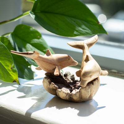 Håndlavet skulptur af parasittræ