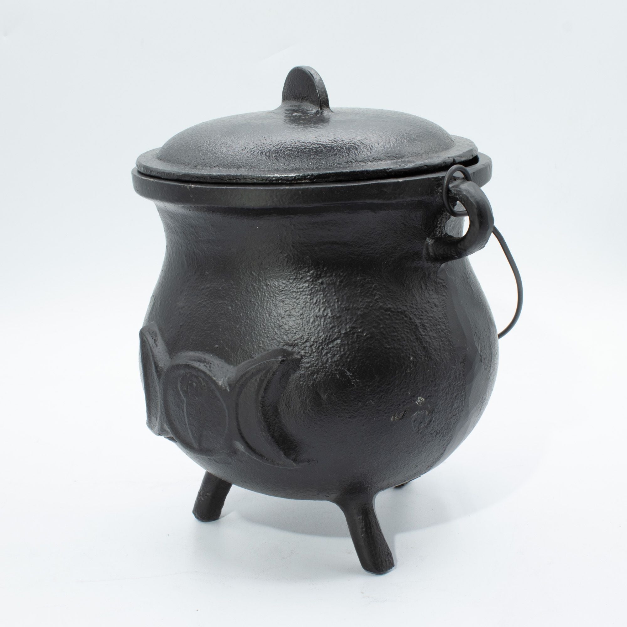 Kæmpe støbejernsgryde med tredobbelt måne 23x18 cm