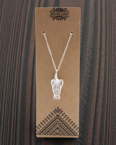 Guardian Crystal – Vedhæng skytsengel af bjergkrystal