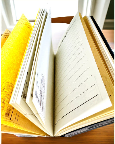 Vintage Dagbog "Livets Træ" A6 - Elegant Præget Omslag af Kunstlæder, 100 Sider