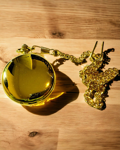 Klassisk Mekanisk Lommeur med Dobbelt Låg, Manuel, Guld Farve, med Gravering