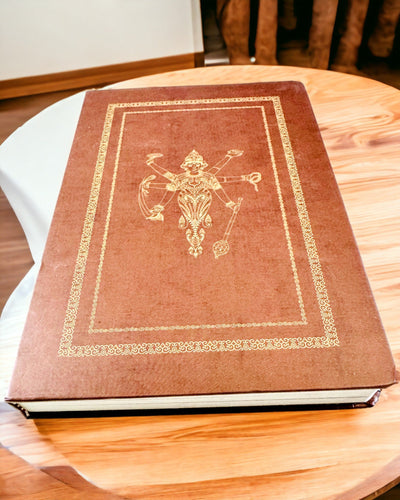 Vintage brun notesbog med dekorativt omslag i retro stil – Opdagelsesrejsendes notesbog – Brun, Vintage