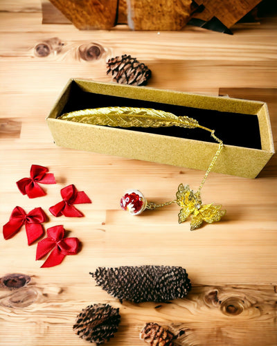 Kreativ Metal Bogmærke Retro Bogmærke Vintage - Fjer og Sommerfugl i Barokstil