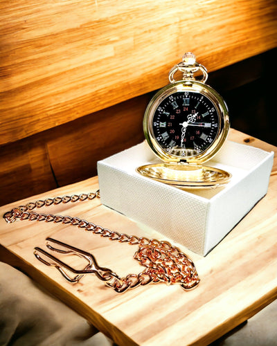 Lommeur i Klassisk Stil – Rosaguld, Vintage Elegance