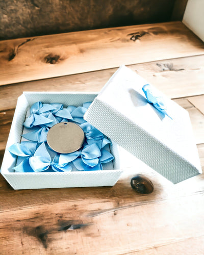 Rundt Vedhæng i Rustfrit Stål til gave med mulighed for Personalisering, gravering