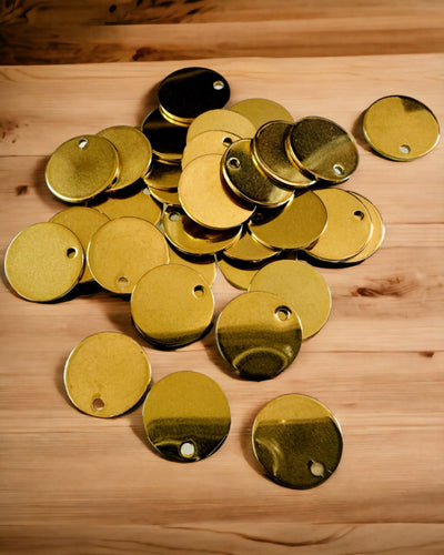 Rundt Vedhæng i Rustfrit Stål til gave med mulighed for Personalisering, gravering