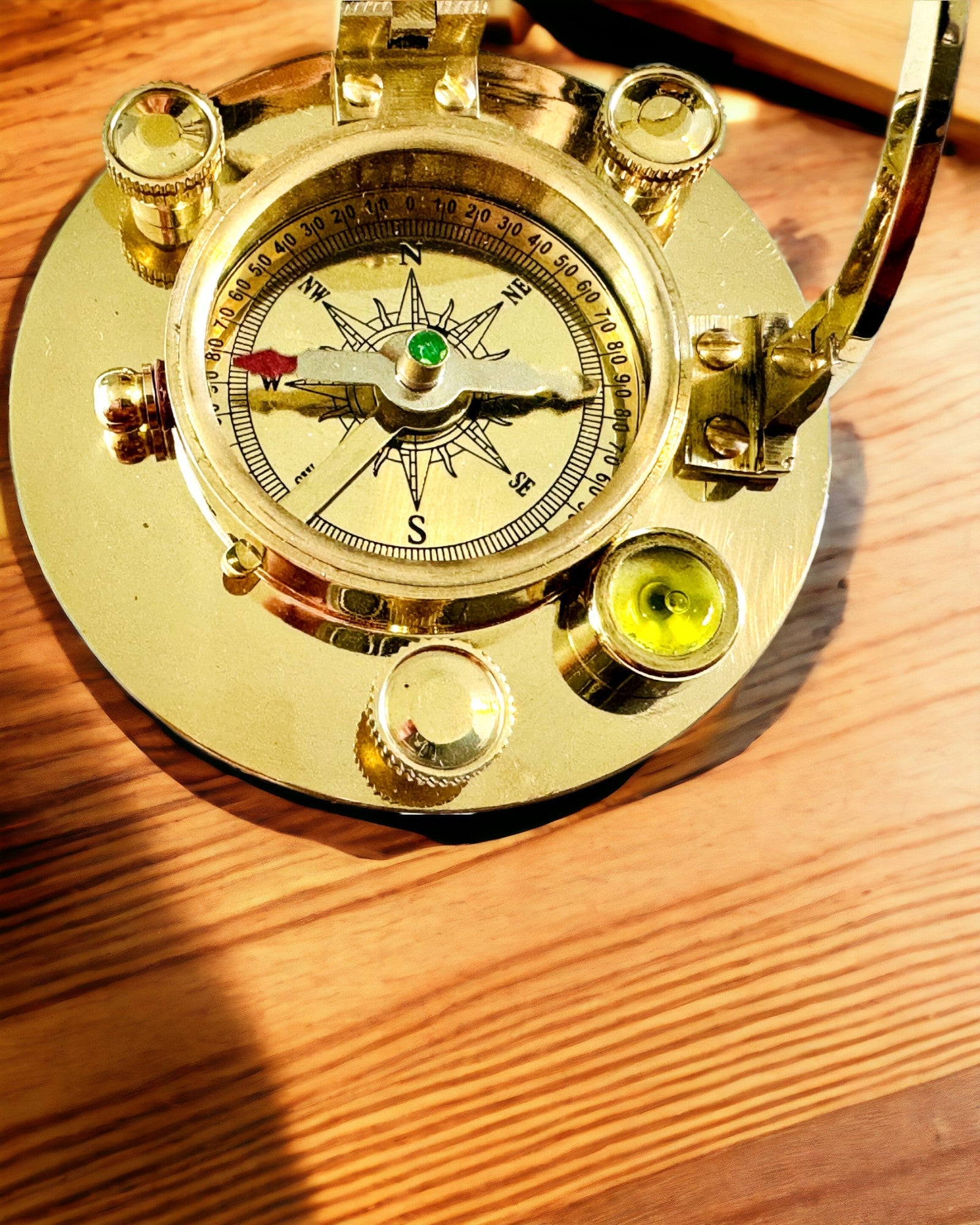 Navigationskompas med Sekstant og Mulighed for Personalisering - Maritim XL