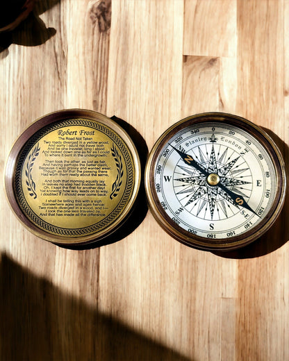Sejlkompas "Stanley Marine London" med mulighed for personalisering, 2 varianter at vælge imellem