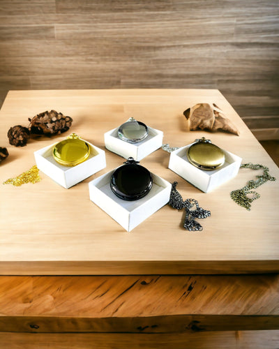 Guldfarvet Vintage Lommeur med Mulighed for Gravering