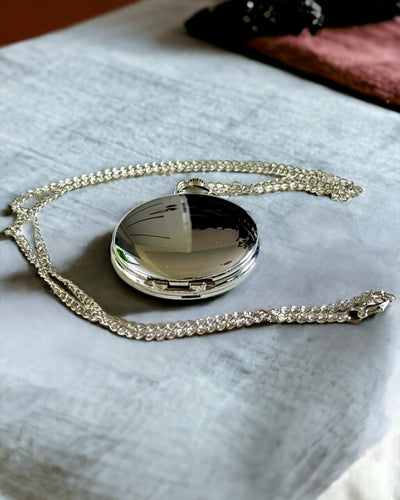 Klassisk Sølv Lommeur med Mulighed for Gravering