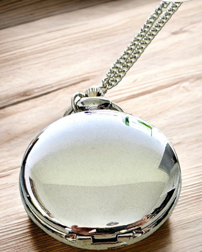 Klassisk Sølv Lommeur med Mulighed for Gravering