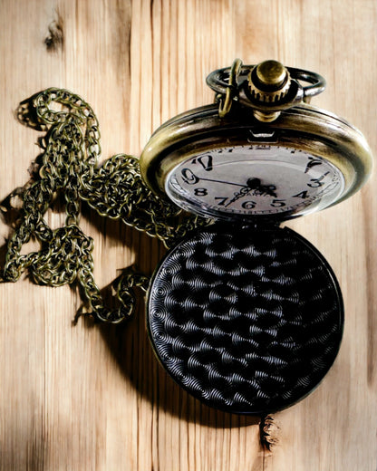 Vintage lommeur med mulighed for personalisering - børstet guld