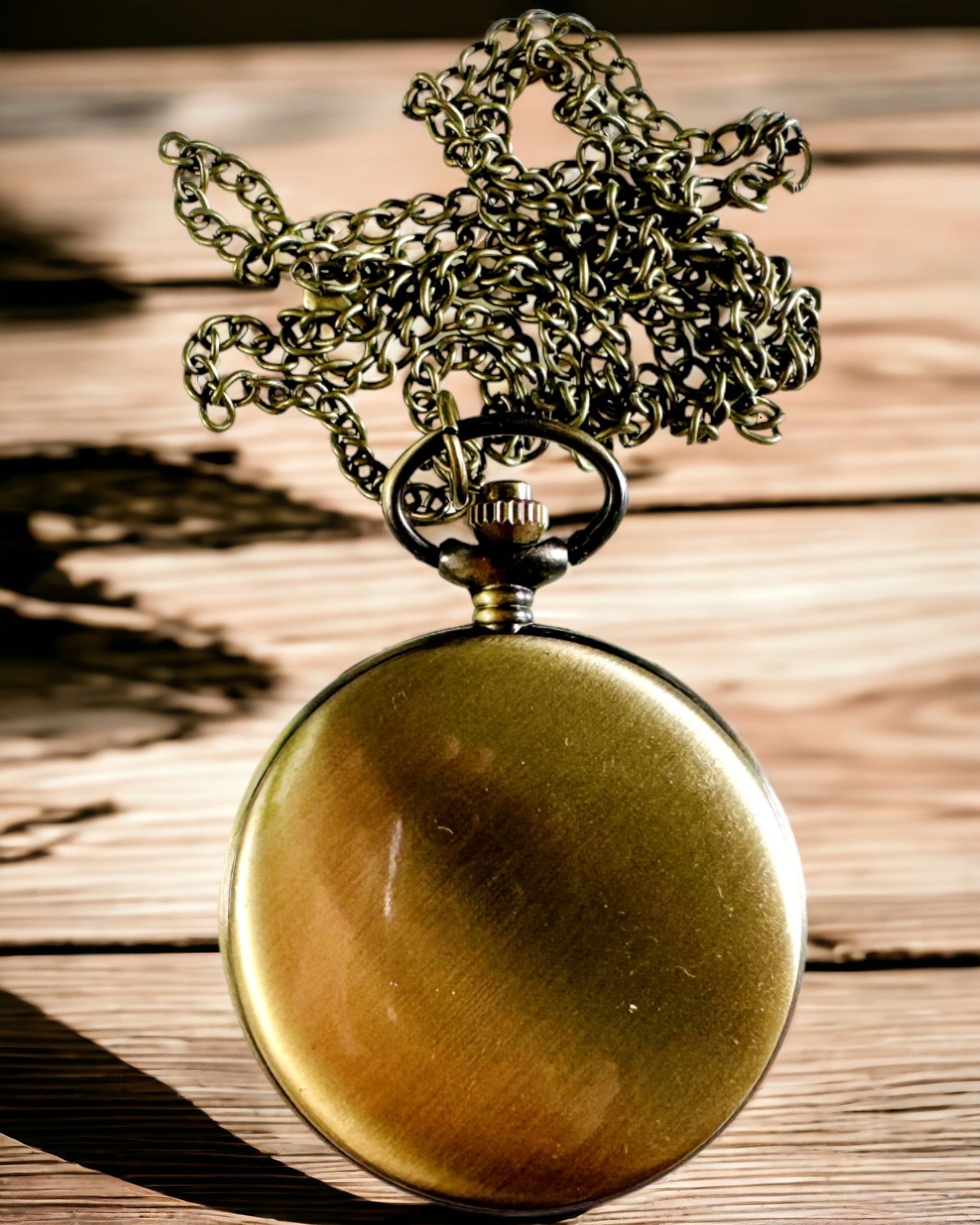 Vintage lommeur med mulighed for personalisering - børstet guld