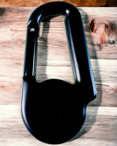 Karabinhagekompas med termometer, nøglering - mulighed for gravering