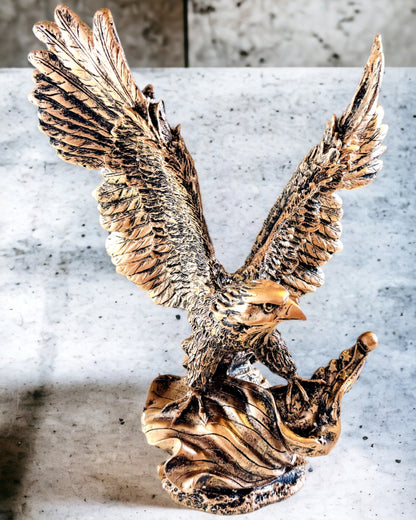 "Władca Wiatrów" - Retro Ørneskulptur i Vintage Stil med Mulighed for Gravering