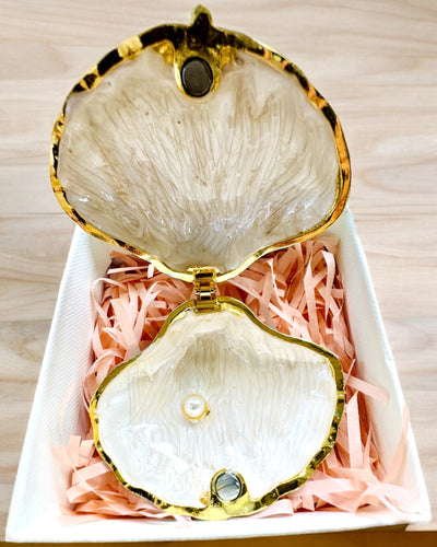 Skarbiec Wspomnień Muszelka - Smykkeskrin med mulighed for personlig gravering, gave