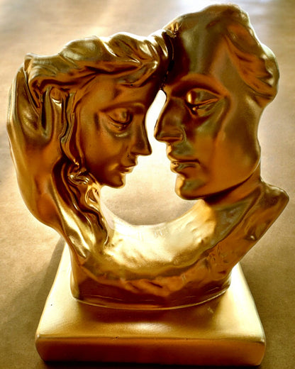 Figur "Złote Złączenie" - 13,5 cm høj, Dekorativ med Mulighed for Gravering