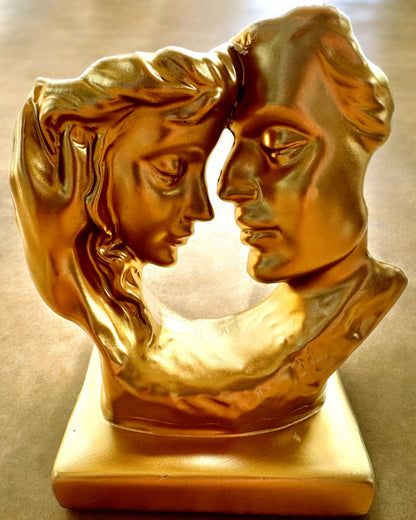 Figur "Złote Złączenie" - 13,5 cm høj, Dekorativ med Mulighed for Gravering