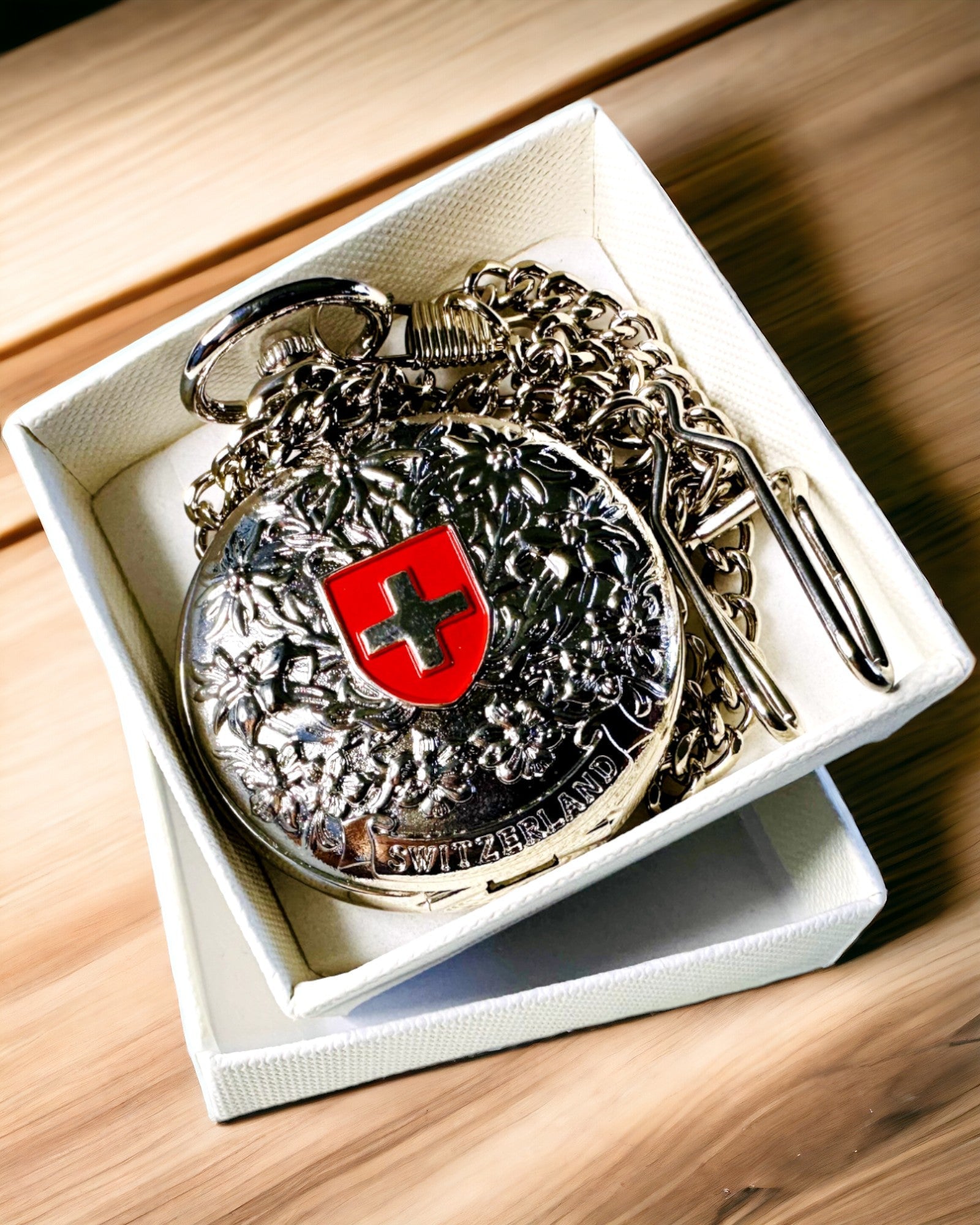 Lommeur "Heritage Helvetia" med Mulighed for Gravering