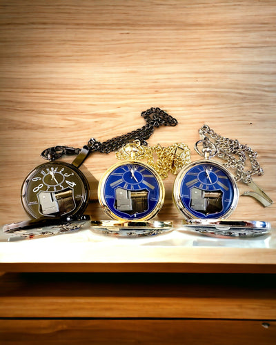 Lommeur "Astrum Temporis" - Guld ramme. Mulighed for personlig gravering.