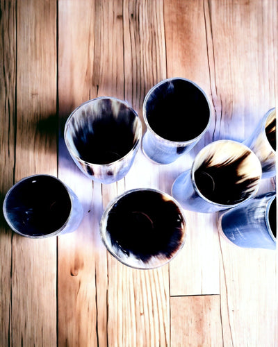 Håndlavet Lille Krus med Mulighed for Gravering, indisk Glas Krus, mulighed for personalisering som gave, gravering. Farve mørk