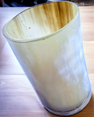 Håndlavet Lille Krus med Mulighed for Gravering, indisk Glas Krus, mulighed for personalisering som gave, gravering. Lys farve