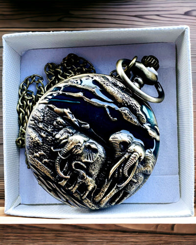 Lommeur "Vintage Explorer" med Mulighed for Gravering