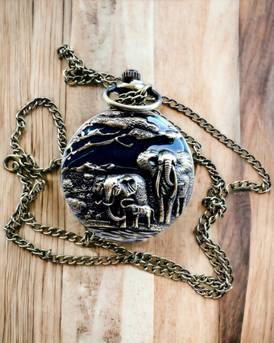 Lommeur "Vintage Explorer" med Mulighed for Gravering