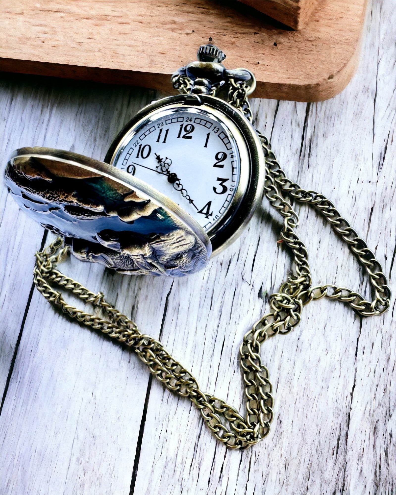 Lommeur "Vintage Explorer" med Mulighed for Gravering