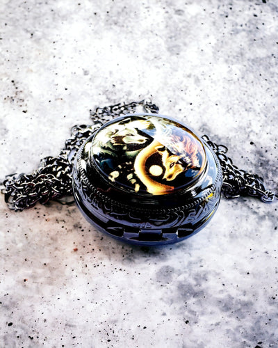 Lommeur "Mystic Wolves" med mulighed for personlig gravering