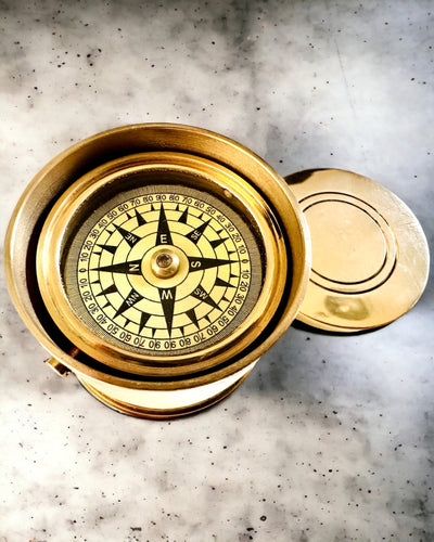 Rejsekompas "Bęben Wschód Słońca" – med mulighed for personlig gravering