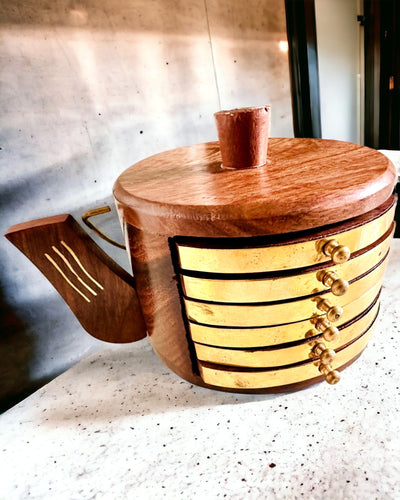 Retro Træ "Teæske" med Mulighed for Gravering