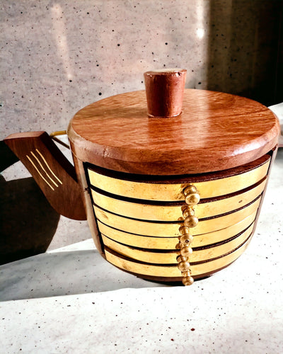 Retro Træ "Teæske" med Mulighed for Gravering