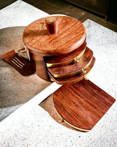 Retro Træ "Teæske" med Mulighed for Gravering