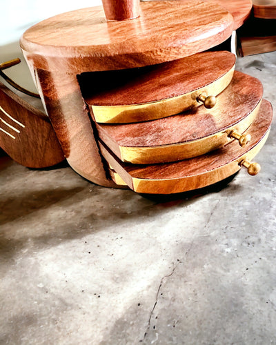 Retro Træ "Teæske" med Mulighed for Gravering