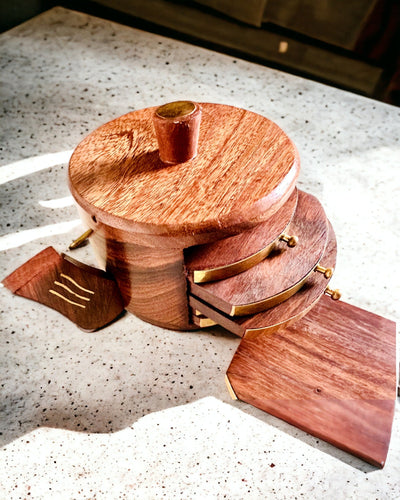 Retro Træ "Teæske" med Mulighed for Gravering