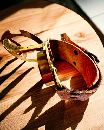 Solur "Antik Kompas", armbåndsur med kompas, mulighed for personlig gravering