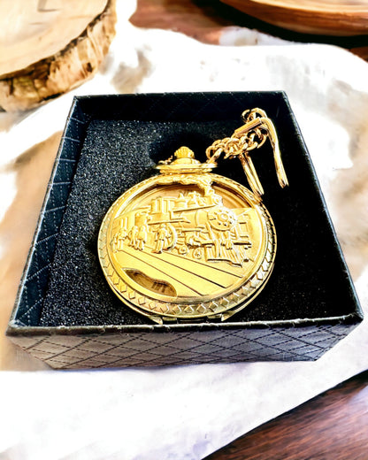 Lommeur "Imperial Tog", mulighed for personlig gravering, farve guld