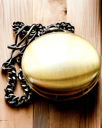 Klassisk lommeur "Vintage Elegance", farve guld, mulighed for personlig gravering