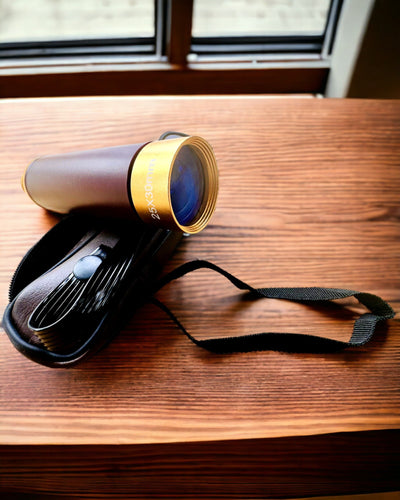Monokulær Explorer 25x30 - Bærbar, sammenklappelig håndkikkert, mulighed for personlig gravering