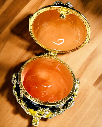 Smykkeskrin 'Kejsers Æg' Faberge – Vintage Stil, Dekorativ Beholder til Tilbehør