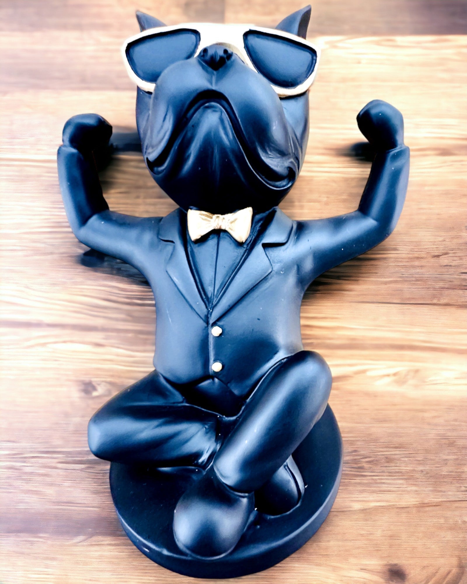 Figur Bulldog Elegance - Eksklusiv glas-holder, mulighed for personlig gravering