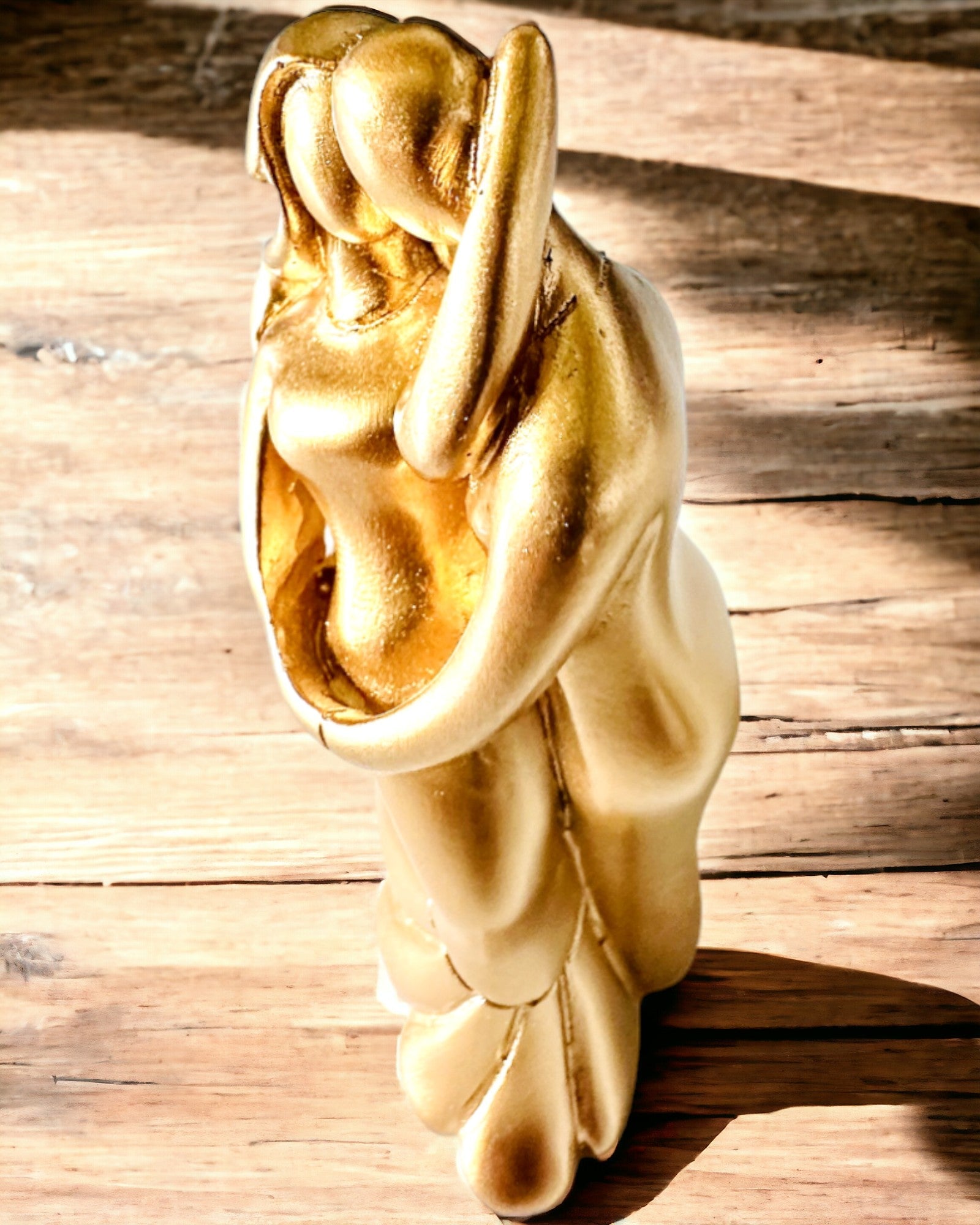 Złoty Taniec Miłości - Lille Dekorativ Figur med Mulighed for Gravering