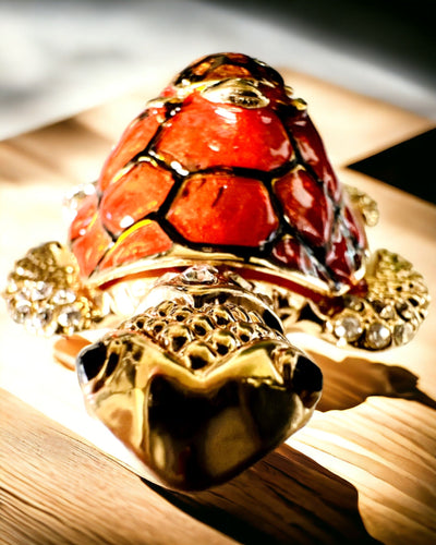 Skrin "Skildpaddefamilien" - farve orange, personliggørelse med gravering